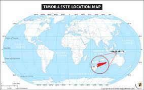 East Timor Map Location Timor-Leste Map – Mapsofworld.com