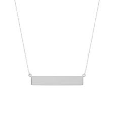 Items 1 to 20 of 30 total. 14k Engravable Name Plate Bar Necklace Smyth Jewelers