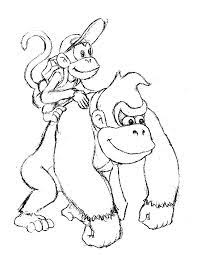 coloriage a dessiner de donkey kong country returns enfants coloriages chevaux