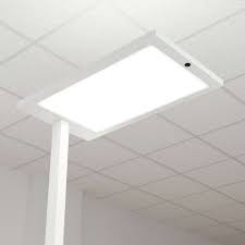 Led Stehlampe Almira Weiss Office Buro Dimmbar Tageslichtsensor