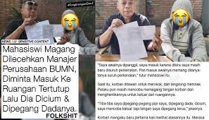 Mahasiswi Magang di Semarang Lapor Polisi Dilecehkan Manajer BUMN, Modus  Dipanggil ke Ruangan Lantas Dicium dan Dipegang - Radar Surabaya