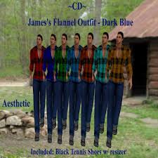 Personalized photo charms compatible with pandora bracelets. Second Life Marketplace Cd James S Flannel Outfit Dark Blue Aesthetic