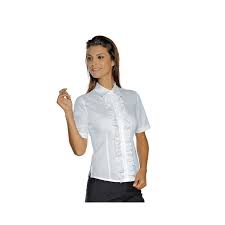 Confronta 753 offerte per camice da lavoro donna manica lunga a partire da 11,90 €. Camicia Da Lavoro Donna Bianca Etoile Maniche Corte Con Merletti Per Receptionist Isacco