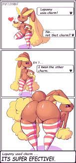 Lopunny used charm ITS SUPER Lopunny uses charm!______▽ No... not that  charm!! ▽ EH ?... I m  Lopunny :: pokemon female solo :: Pokedex :: Pokemon  porn :: Pokemon Characters ::