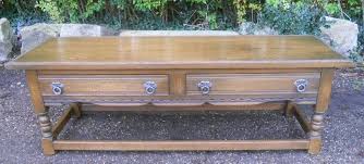 • beautifully crafted in england. Long Oak Coffee Table By Old Charm