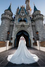 Breathtaking Bridal Portrait In Front Of Cinderella Castle The Perfect Guy