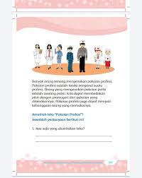Setelah gambar selesai kamu buat, ceritakan kembali gambarmu tersebut di hadapan teman dan gurumu. Kunci Jawaban Tema 7 Kelas 3 Halaman 105 106 107 108 109 110 111 112 113 114 Buku Tematik Baju Profesi Kerja Metro Lampung News