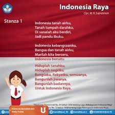 Pakai saja baju tahun dulu walau raya dekat rumah masih boleh cantik lawa lepas itu post dekat insta. Lirik Lagu Indonesia Raya 1 Stanza Lengkap Dengan Not Musik Dan Chordnya Kumparan Com