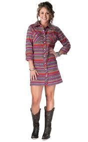 Pin By Cavender S On Women S Skirts And Dresses Cowgirl Dresses Plaid Tunic Western Dresses For Women