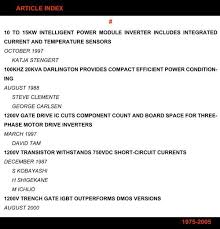 ARTICLE INDEX 1975-2005 #