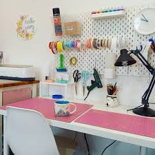 I need a good workspace that was functional, plus lots of storage. 23 Diy Craft Desk Ideas For Your Craft Room Craftsy Hacks