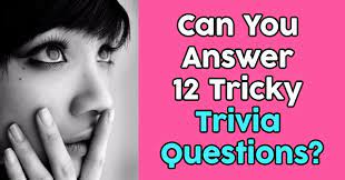 Rd.com knowledge facts you might think that this is a trick science trivia question. Can You Answer 12 Tricky Trivia Questions Quizpug