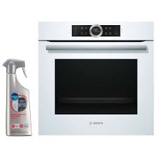 Four encastrable au meilleur prix ! Bosch Four Pyrolyse Encastrable Blanc 71l Multifonction Porte Froide