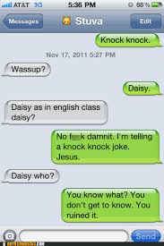 Knock knock jokes for crush grab the attention of the woman of your life with this cheesy knock knock joke. Autocowrecks Knock Knock Joke Funny Auto Correct Fails Funny Collection Of Fail Autocorrects Autocorrect Fail Cheezburger