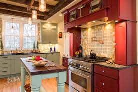 Check spelling or type a new query. 75 Beautiful Farmhouse Kitchen With Red Cabinets Pictures Ideas September 2021 Houzz