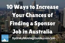 Finding A Sponsor Job In Australia Sydney Moving Guide Moving To Australia Jobs Australia Australia