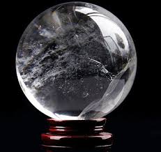 Natural Clear Quartz Crystal Sphere Hand Carved Clear Quartz Etsy White Quartz Crystal Clear Quartz Crystal Crystal Sphere