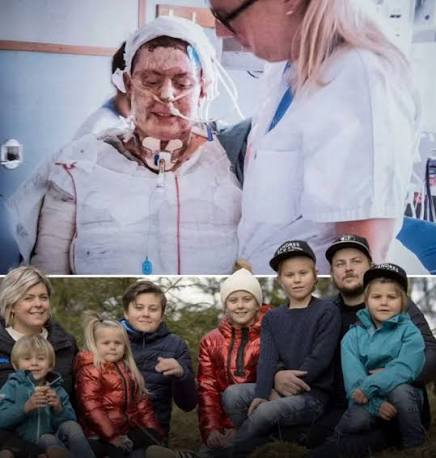 In 2019, a 30-year-old Swedish mother walked through flames to rescue her  six children from their burning home.. ⤵️