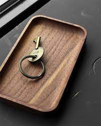 mini tray 高級感あるおしゃれな木製ミニトレイ 北欧風木製雑貨 名入れの贈り物 ギフト通販 hacoa トレイ 木工細工 インテリア 収納