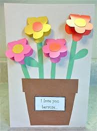 Basteln Mit Kindern Muttertag Geschenk Selber Machen Karte Blumen Con In 2020 Muttertag Geschenke Basteln Blumen Basteln Mit Kindern Muttertag Geschenke Selber Machen