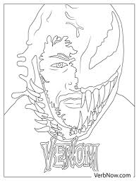 free venom coloring pages book for download printable pdf verbnow