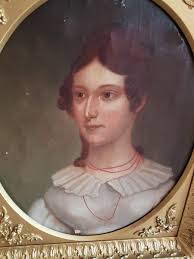 PORTRAIT WOMAN FRAMED ANTIQUE ART WORK