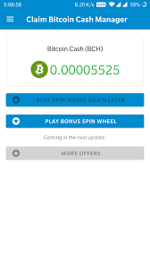 New Claim Bitcoin Cash Manager App Reviews Scam Or Legit Beermoneyforum Com We Help Each Other To Make Money Online