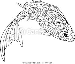 Click here and download the mandala coloring page for adults kids 31 graphic · window, mac, linux · last updated 2021 · commercial licence included Fish Zentangle Style Coloring Book For Adult And Kids Antistress Coloring Pages Zentangle Style Fish Coloring Book For Canstock