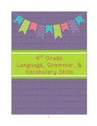 4th Grade Core Language Grammar And Vocabulary Skills Vocabulary Skills Subject And Verb Linking Verbs