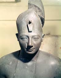 Blue glazed composition wig from royal statue New Kingdom, 18th-19th  Dynasty, c. 1550-1189 B.C. Thebes, Egypt. British Museum. EA2280