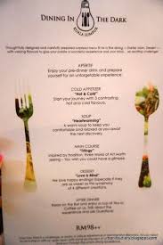 Food For Thought 209 Dining In The Dark Kuala Lumpur Sassy Urbanite S Diary Dining Food For Thought Cold Appetizers