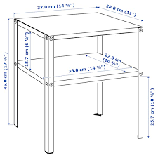 Shopping for metal side table but not sure which one to buy? Knarrevik Nightstand Black 14 5 8x11 Ikea