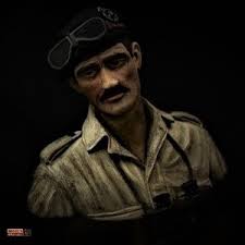 British Tank Commander RTR Western Desert WW2 by Si Edwards  "Montys_Miniatures" · Putty&Paint