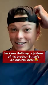 Ethan Holliday’s historic Adidas NIL deal has Jackson hyped. 🔥