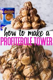 How To Make A Profiterole Tower Recipe Profiteroles Chocolate Orange Profiterole Tower