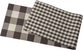 This 100% jute table runner is perfect for decorating parties, bbq, holiday dinner parties. Buffalo Gray Plaid Check Table Runner Museum Outlets