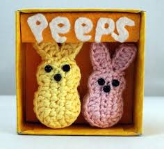 On the plane home yesterday, i had a little blue yarn left over from a baby blanket i am working on and my brand new susan bates plastic hooks. Happy Easter Have You Made Any Crochet Any Easter Gifts The Spinners Husband