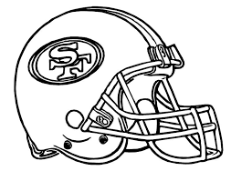Pictures Football Helmet San Francisco 49ers Coloring Pages Football Coloring Pages Nfl Football Helmets Sports Coloring Pages
