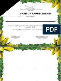 Ribbon designs for recognition day. Certificate For Parents
