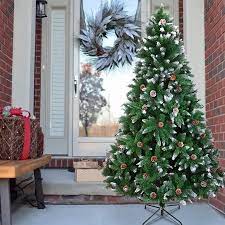 Flocked Christmas Tree Christmas Tree Christmastree Home Decor 13 Artificial Christmas Tree Cle Pine Cone Christmas Tree 6ft Christmas Tree Christmas Tree