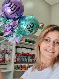 Topo de bexiga rosa ballon cake topper