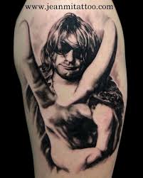 Portrait Jean Mi Tattoo Portrait Realisme Facebook Portrait Tattoo Tattoos Kurt Cobain Tattoo