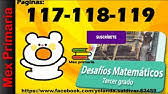 En particular f(x) = ax + b es una función de primer grado o función lineal. Matematicas 5 Pagina 117 118 119 120 121 Respuesta Explicacion Desafios Matematicos 5 Grado Youtube