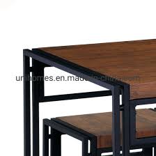 Another option is a square table in your kitchen. China Unihomes 5 Piece Dining Table For Small Spaces Kitchen Table Set For 4 Rustic Industrial Brown For Living Room Dining Room Set China Comedor Modern Dining Table