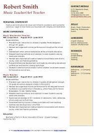 Browse music teacher resume samples and read our guide on how to write a music teacher resume. Music Teacher Resume Samples Qwikresume