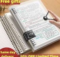 PU Leather Notepad Journal B5 Leather Notebook - Refillable Round Ring  Binder With PU Leather Cover For Office & School PU Leather Organizer