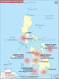 Quakes near philippines now, today, and recently. Philippines Earthquake Map Places Affected By Earthquake In Philippines