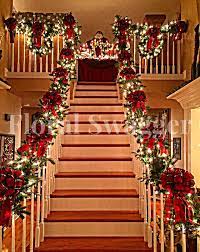 Christmas Stairs Christmas Stairs Decorations Christmas Banister Christmas Stairs
