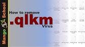 Pada artikel kali ini kami akan memberikan beberapa diantaranya. Qlkm File Virus Ransomware Qlkm Removal And Decrypt Qlkm Files Youtube