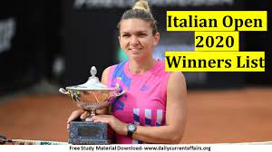 The italian open has long been notorious for its pay disparity between men's and women's winners, but this year's payouts looked quite different than in years past. Italian Open 2020 Winners Sports Current Affairs 2020 Youtube